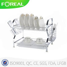 2015 New Design Metal Plate 2-Tier Dish Rack